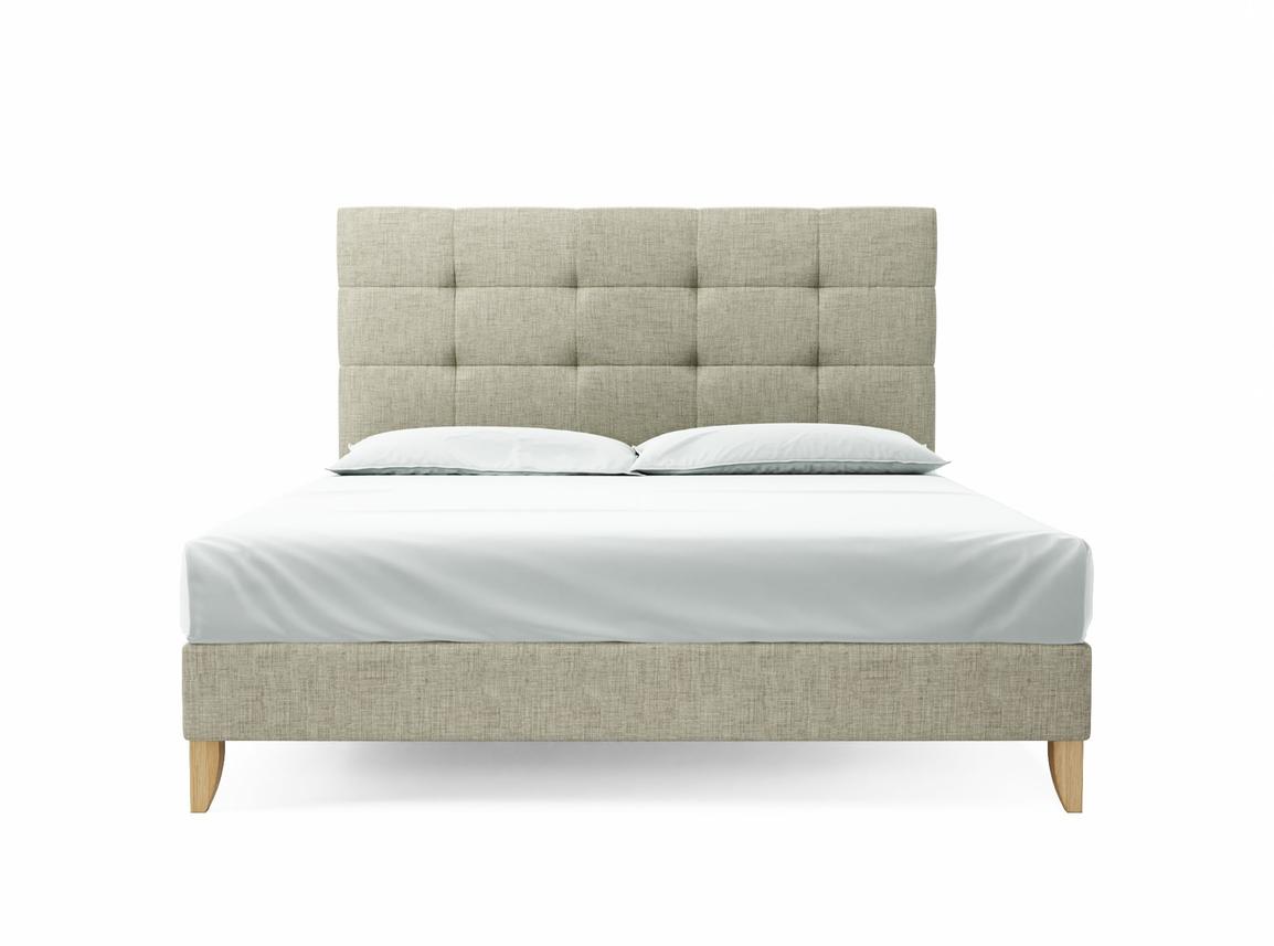 Iris Super King Size Bed Frame In Dove fabric