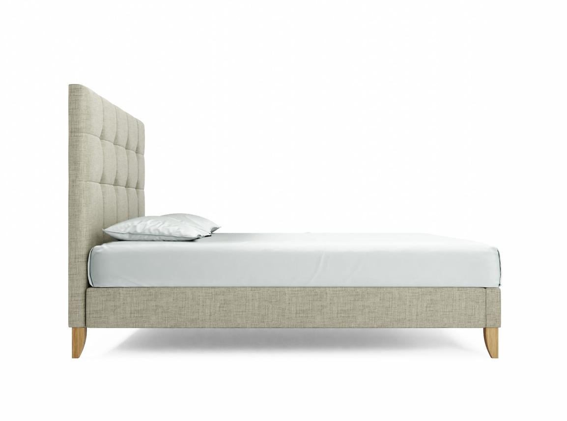 Iris Super King Size Bed Frame In Dove fabric