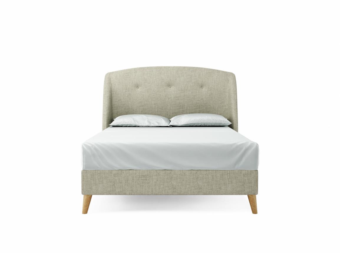 Jasmine Double Bed Frame In Dove fabric