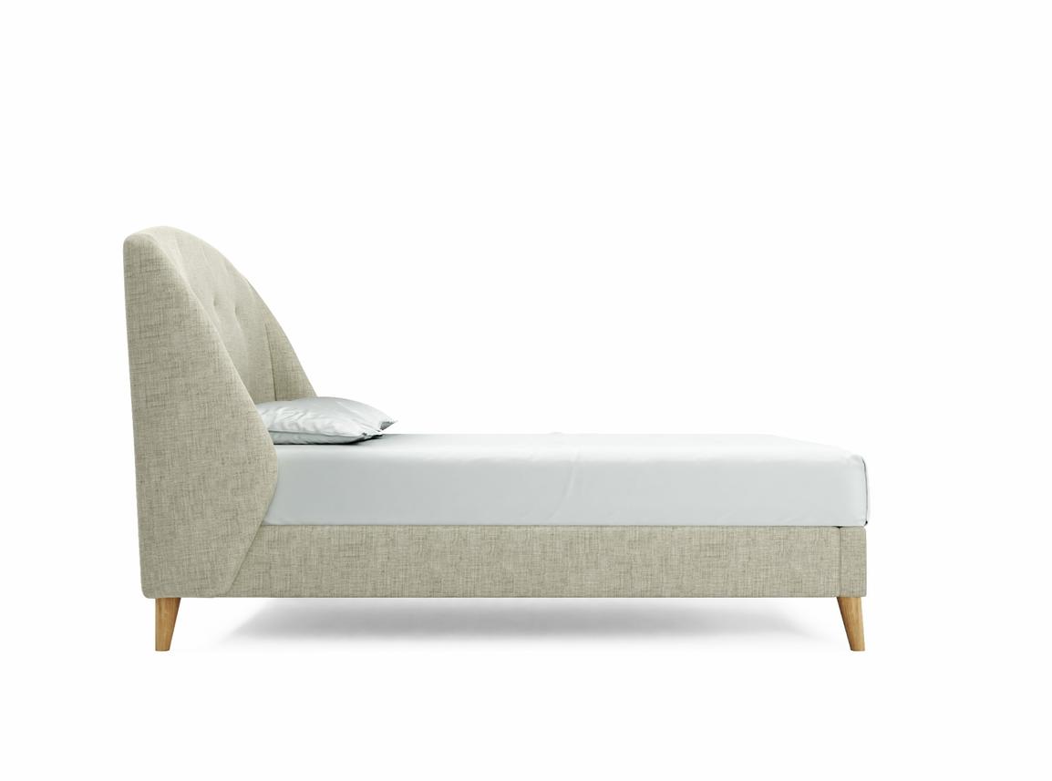 Jasmine Double Bed Frame In Dove fabric