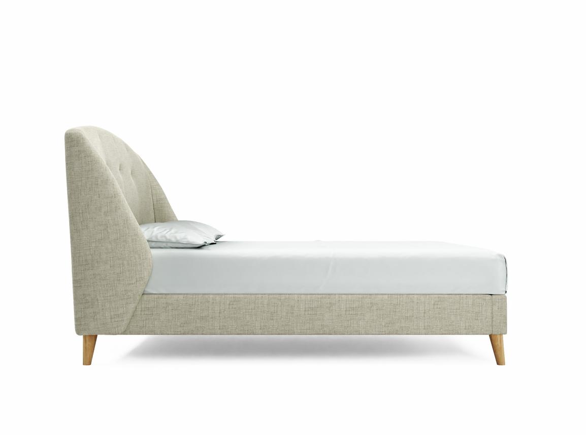 Jasmine King Size Bed Frame In Dove fabric