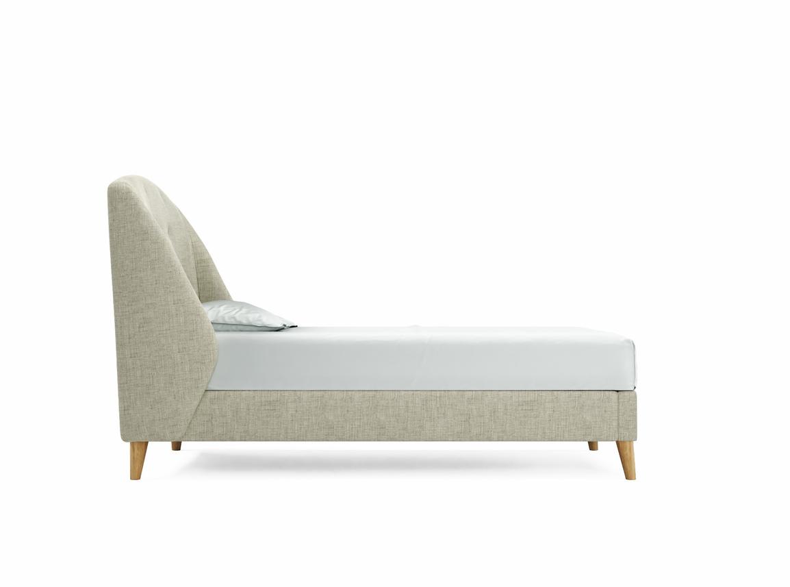 Jasmine Single Bed Frame In Dove fabric