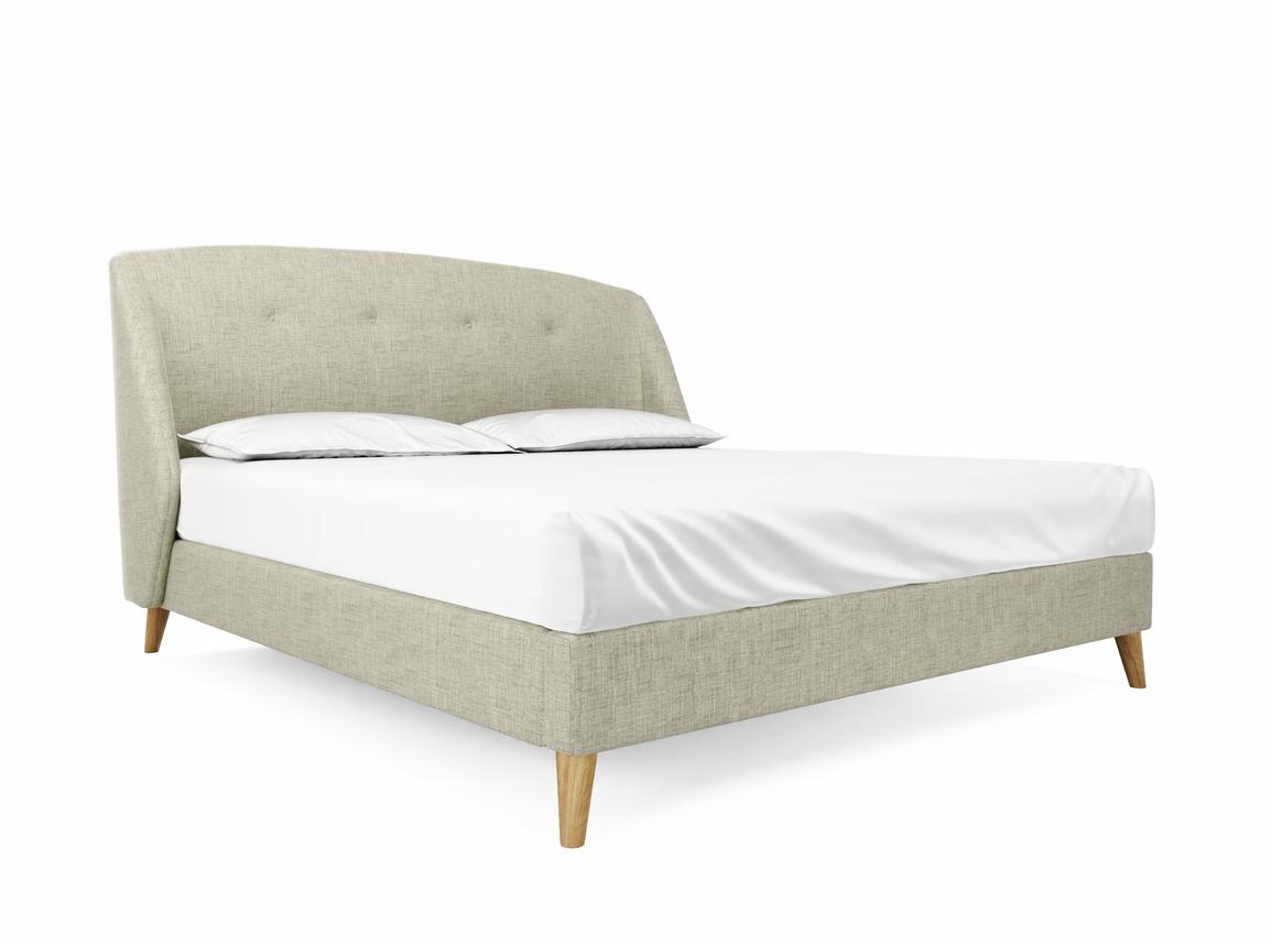 Jasmine Super King Size Bed Frame In Dove fabric