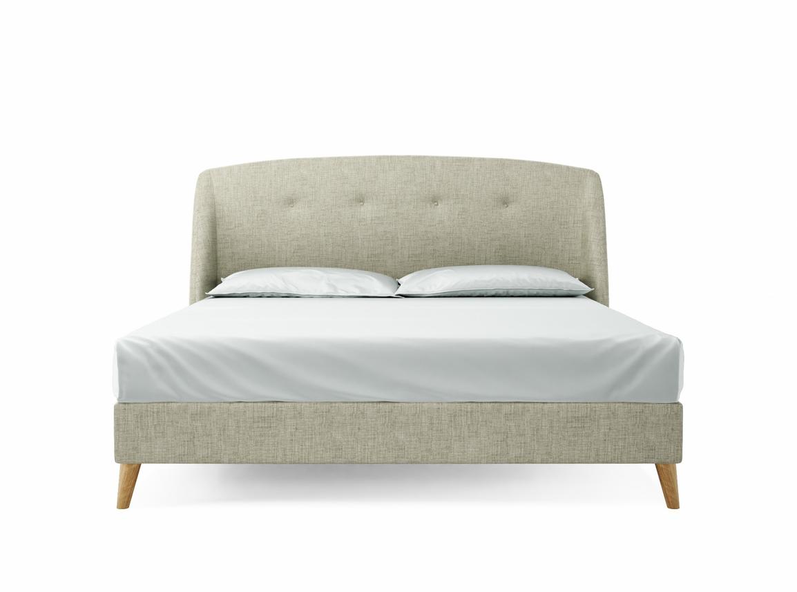Jasmine Super King Size Bed Frame In Dove fabric