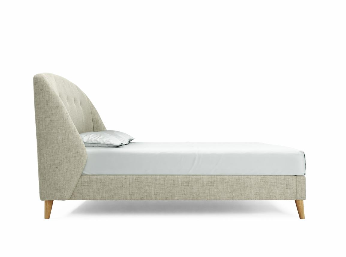 Jasmine Super King Size Bed Frame In Dove fabric