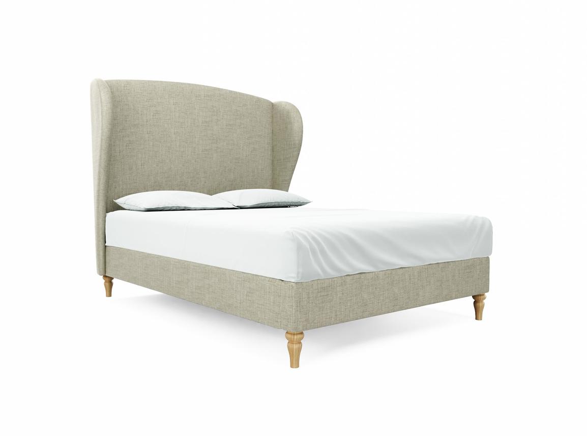 Lupin Double Bed Frame In Dove fabric