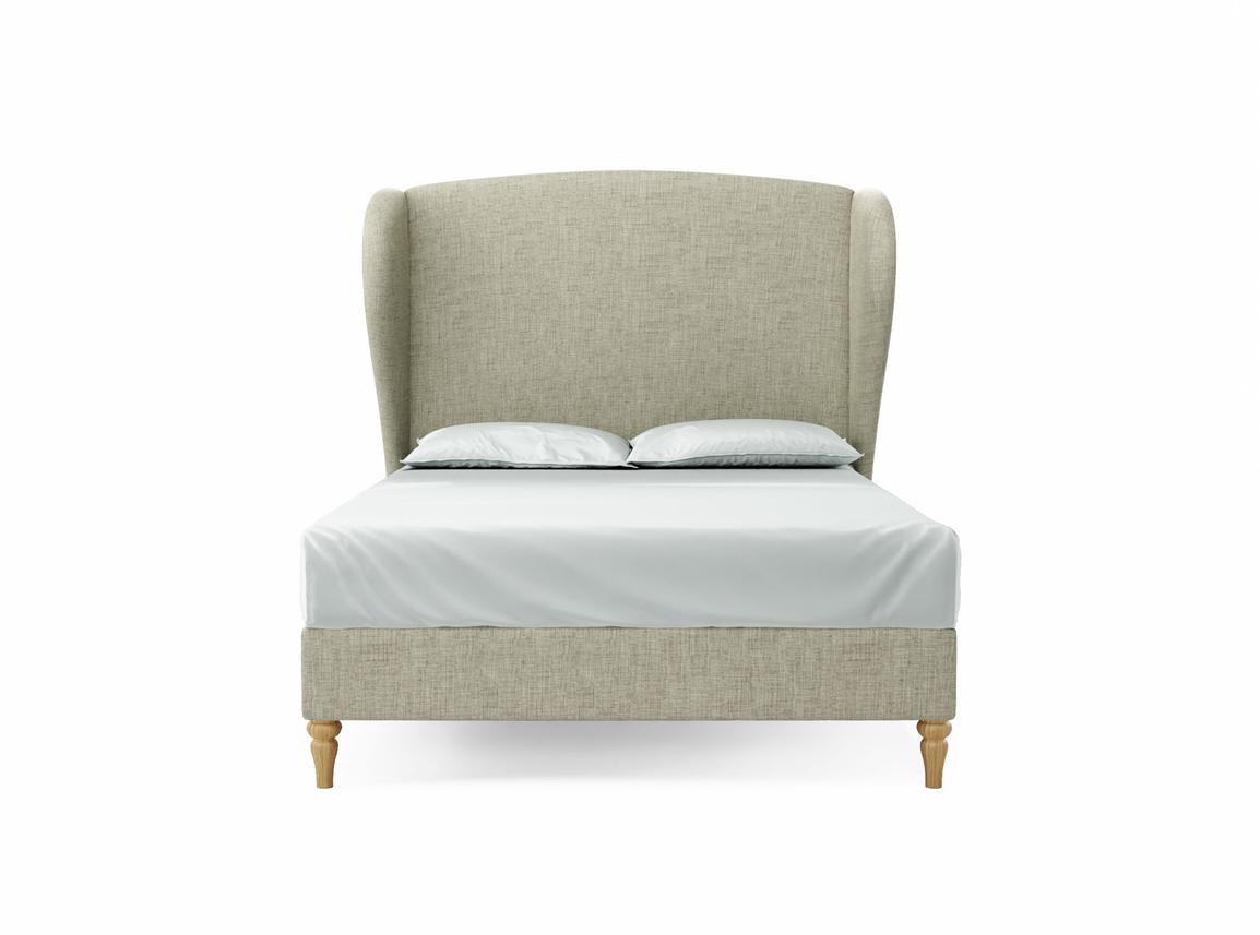 Lupin Double Bed Frame In Dove fabric