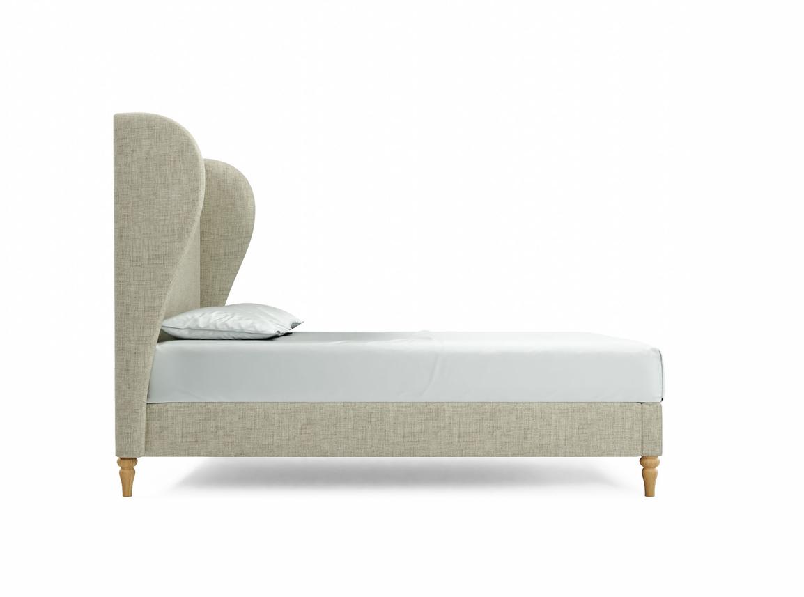 Lupin Double Bed Frame In Dove fabric