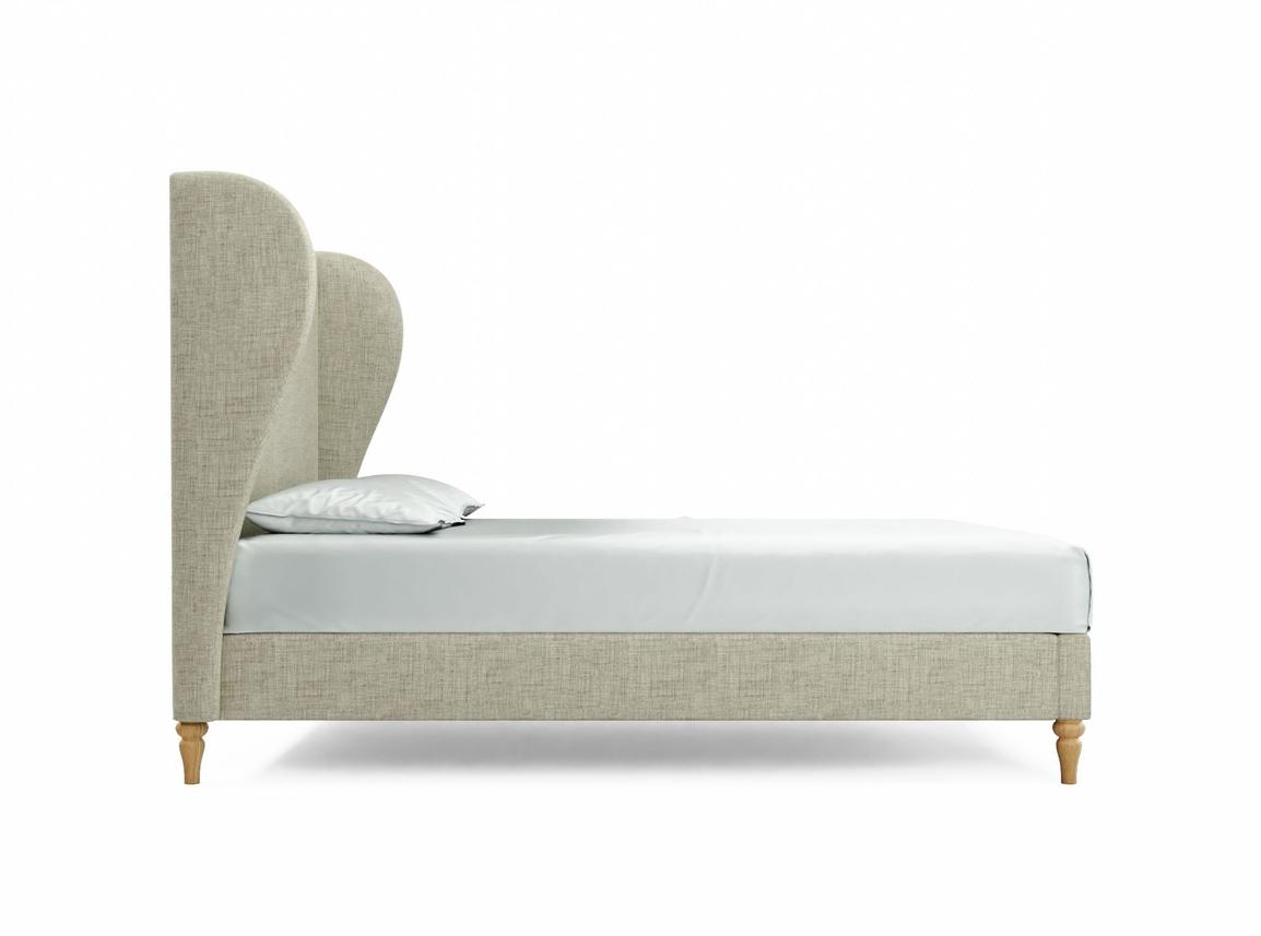 Lupin King Size Bed Frame In Dove fabric