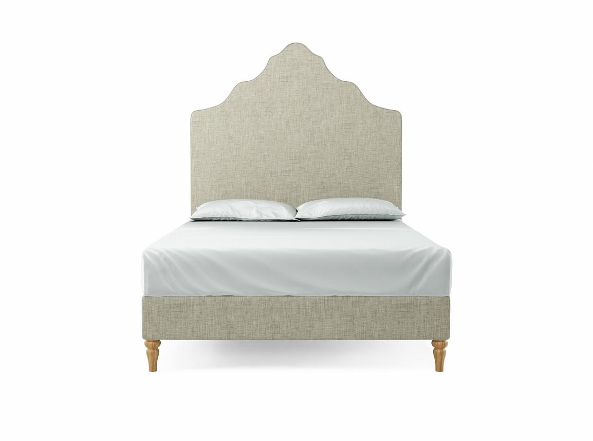 Rose Double Bed Frame In Dove fabric