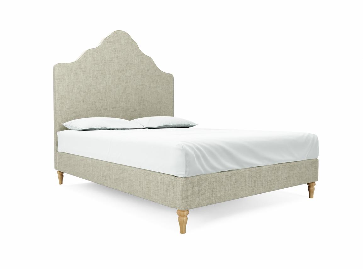 Rose King Size Bed Frame In Dove fabric