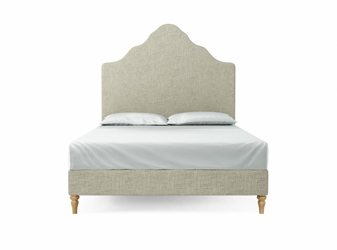 Rose King Size Bed Frame In Dove fabric