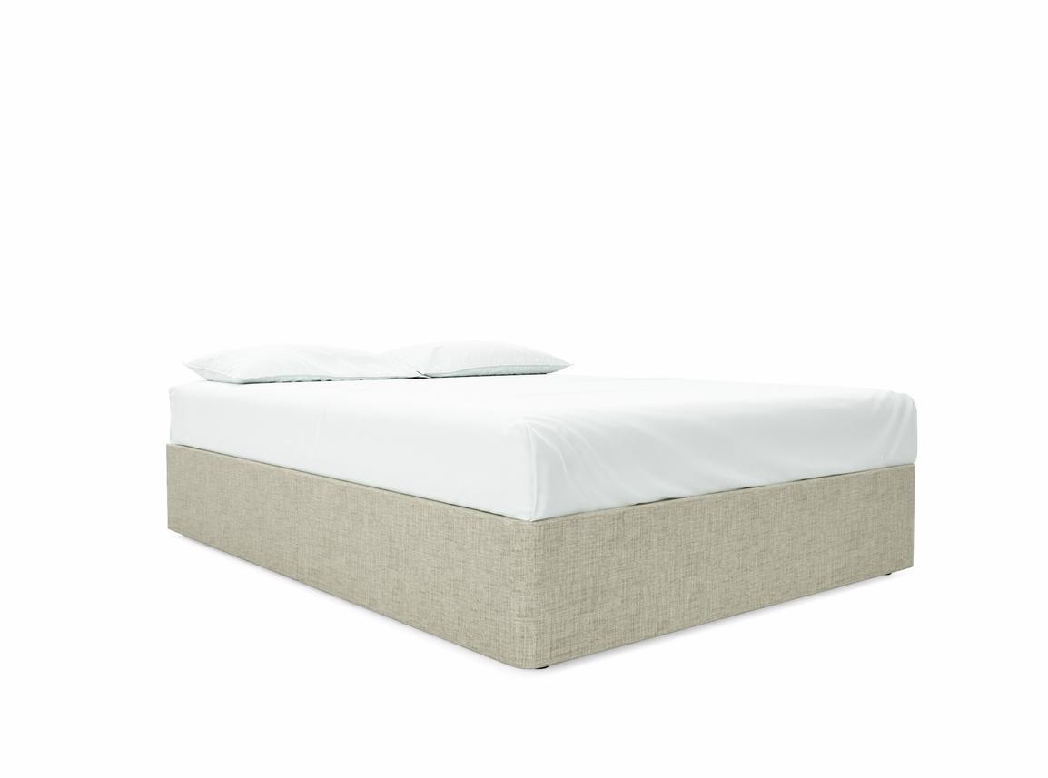 Base Only King Size Divan In Dove fabric