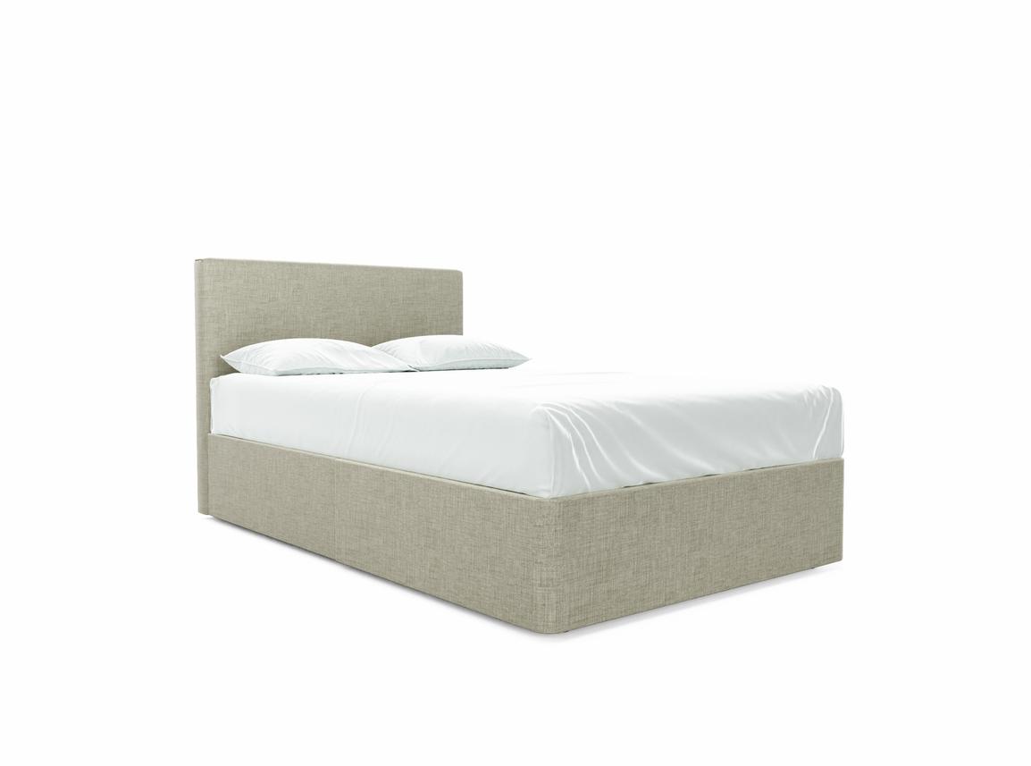 Burdock Small Double Divan In Dove fabric