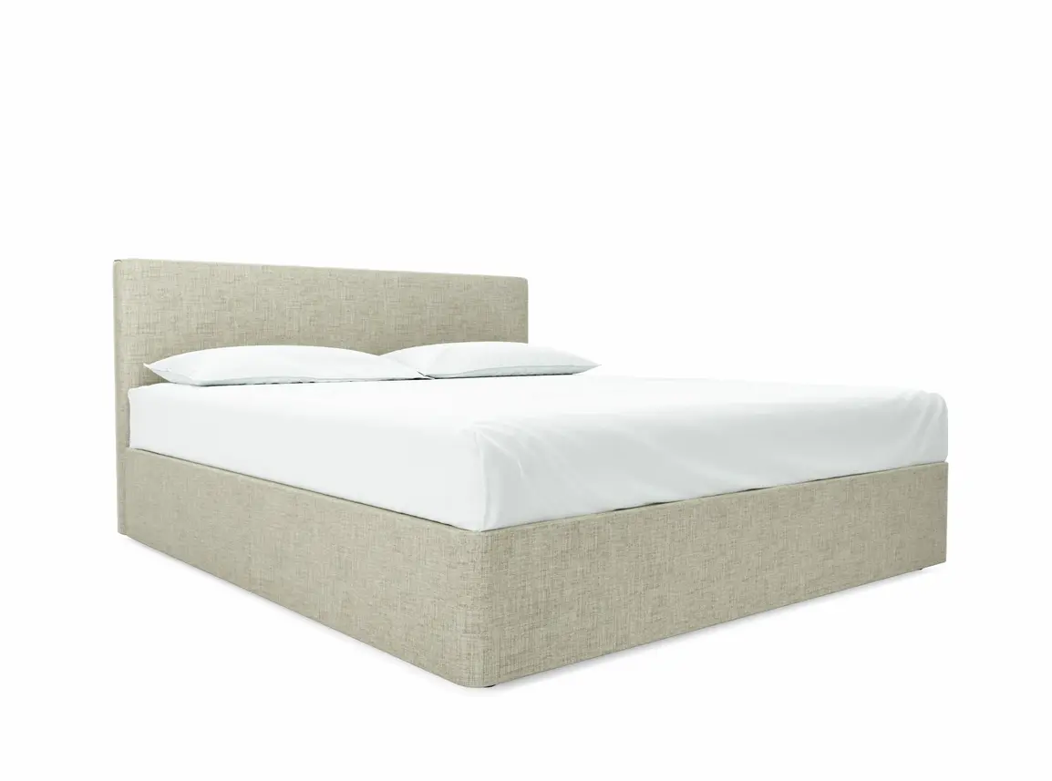 Burdock Super King Size Divan In Dove fabric