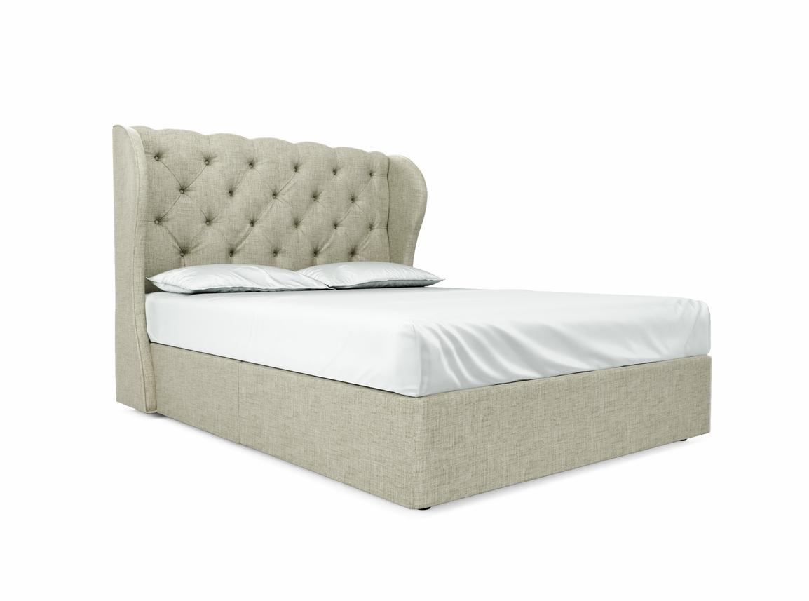 Camelia King Size Divan In Dove fabric
