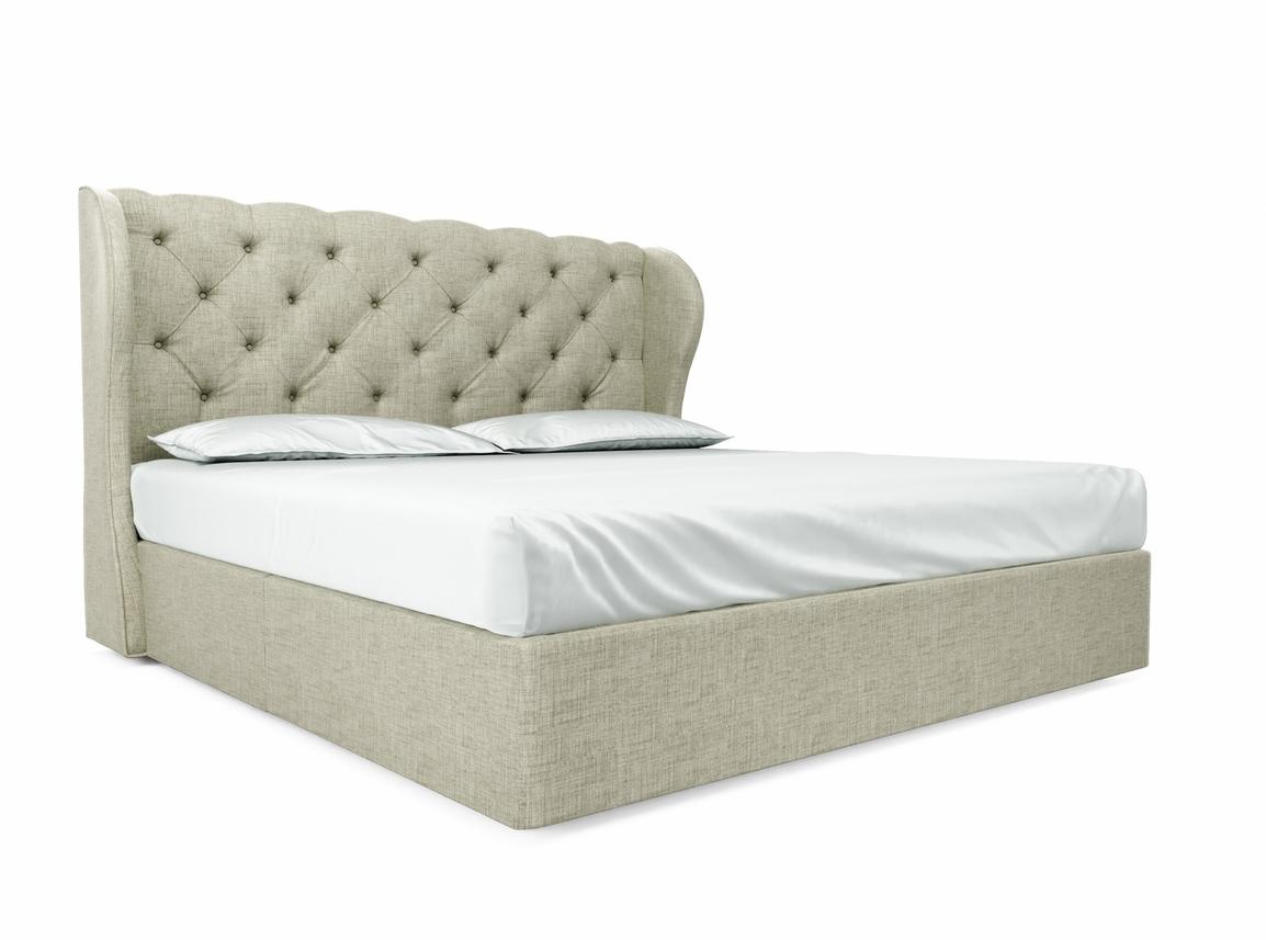 Camelia Emperor Divan In Dove fabric