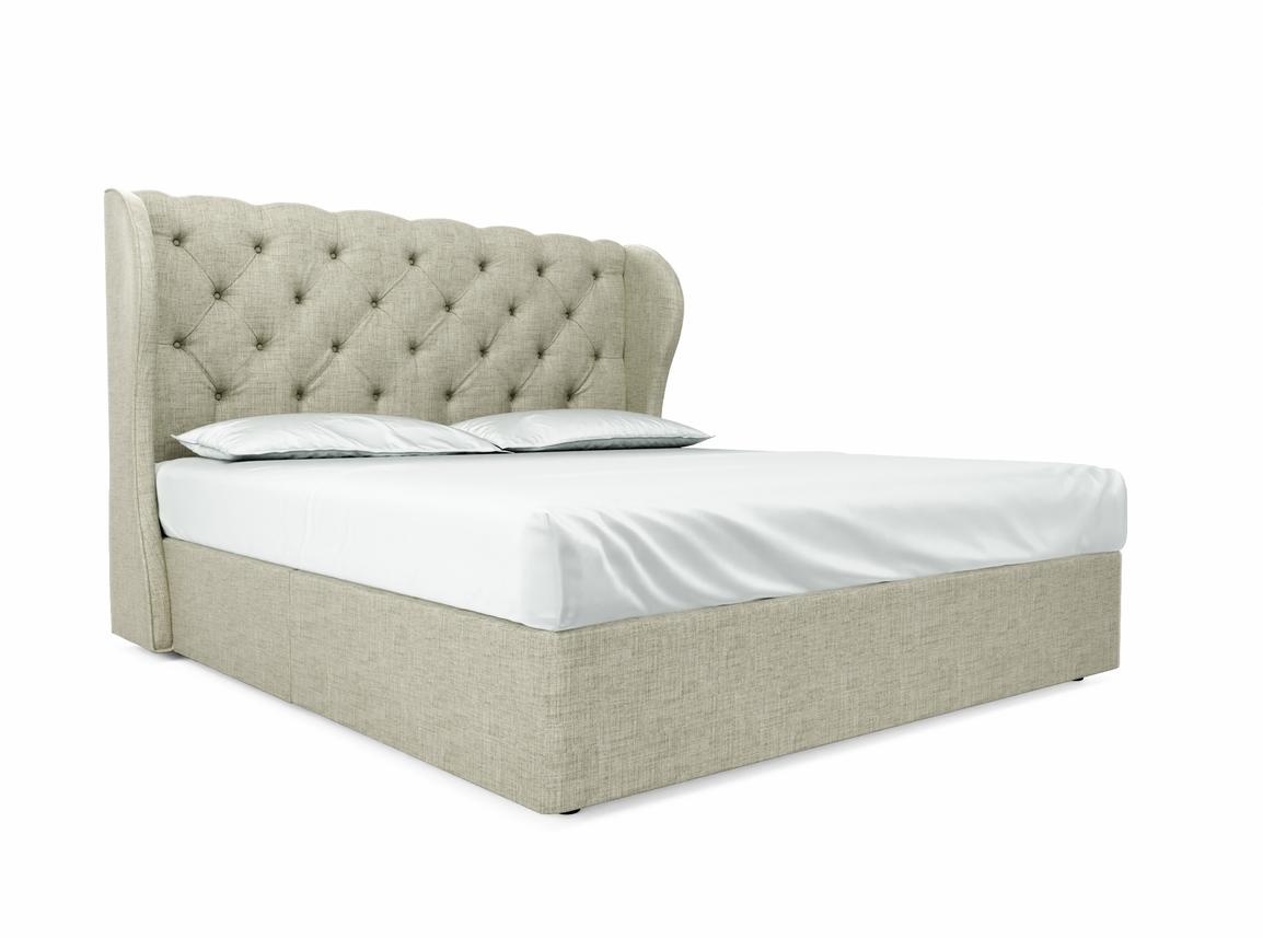Camelia Super King Size Divan In Dove fabric