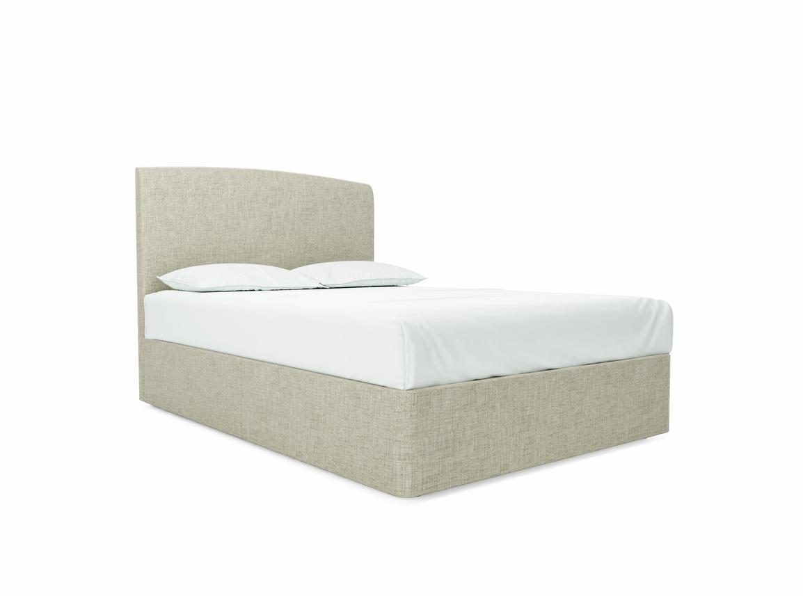 Dahlia Double Divan In Dove fabric