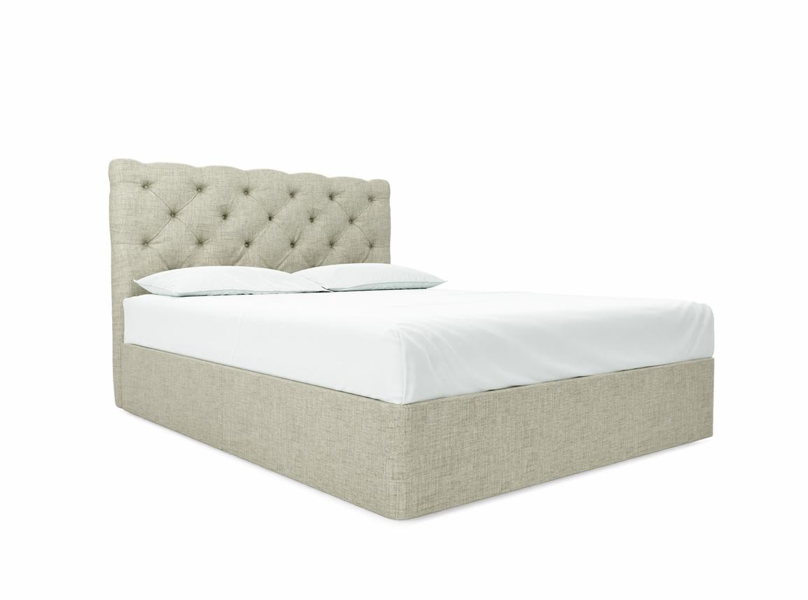 Foxtail European King Size Divan In Dove fabric
