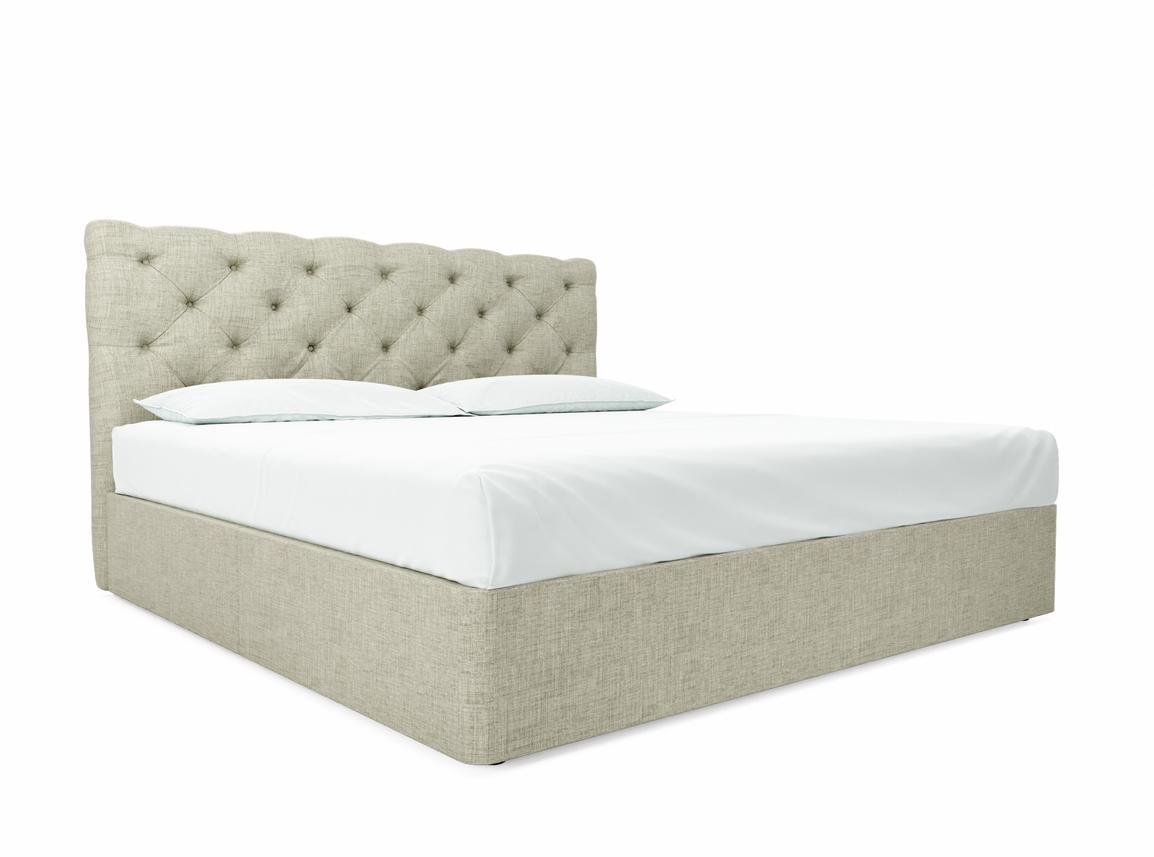 Foxtail Emperor Divan In Dove fabric