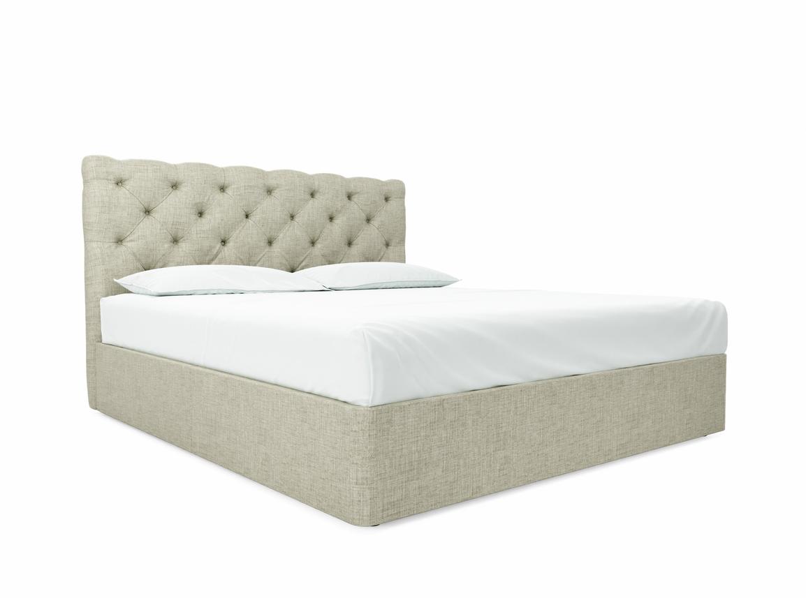 Foxtail Super King Size Divan In Dove fabric