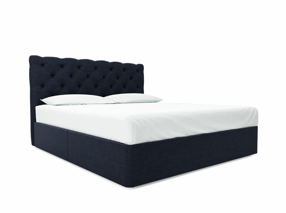 Foxtail Super King Size Divan In Squadron fabric
