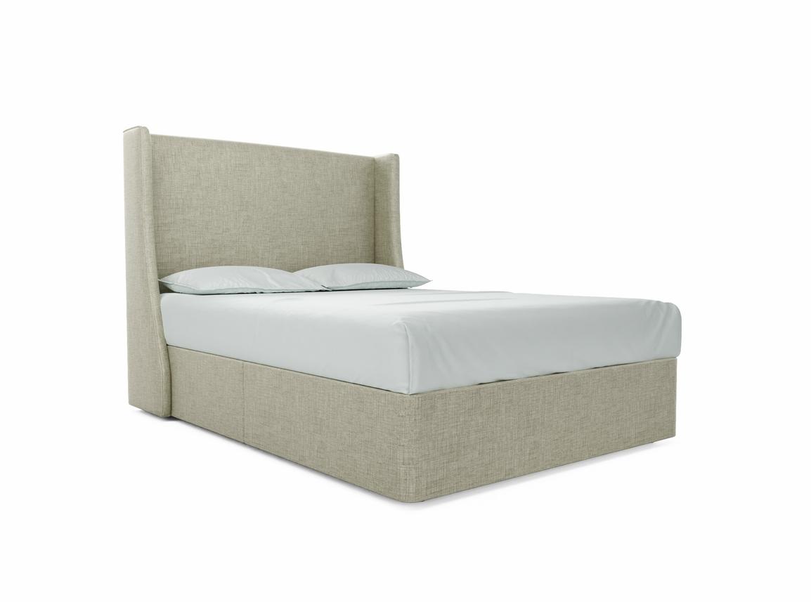 Holly Double Divan In Dove fabric