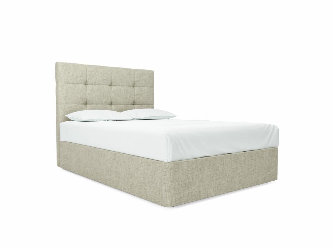 Iris Double Divan In Dove fabric