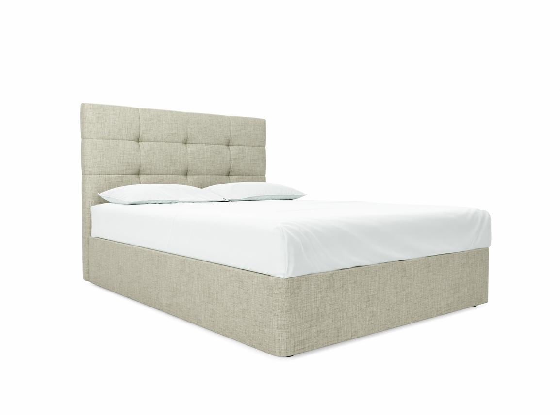 Iris King Size Divan In Dove fabric
