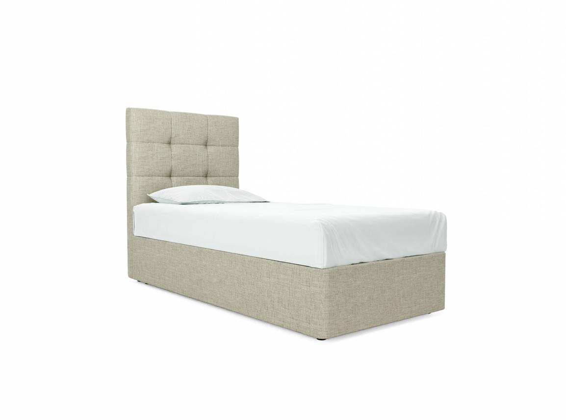 Iris Single Divan In Dove fabric