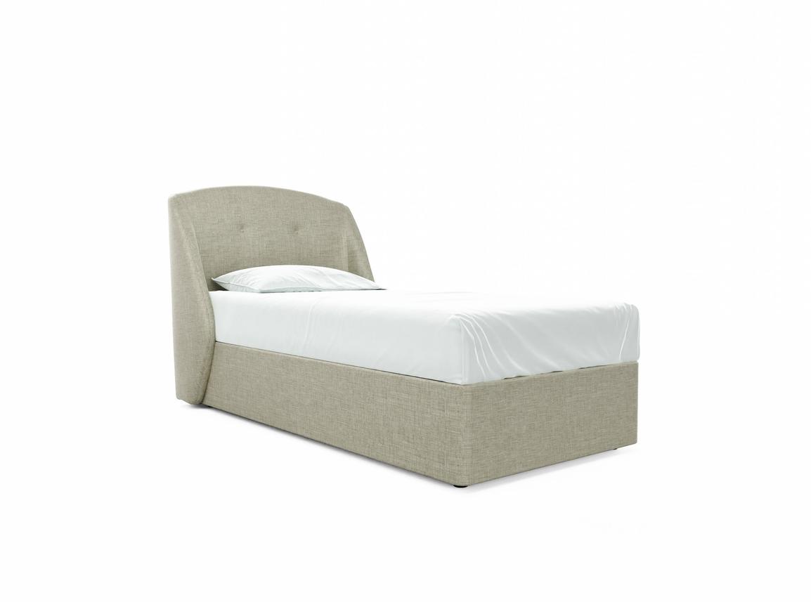 Jasmine Single Divan In Dove fabric