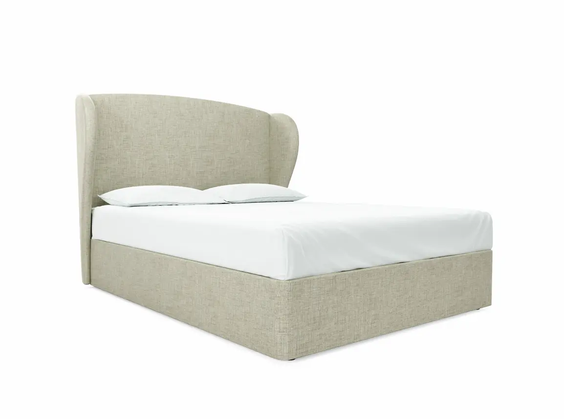 Lupin King Size Divan In Dove fabric