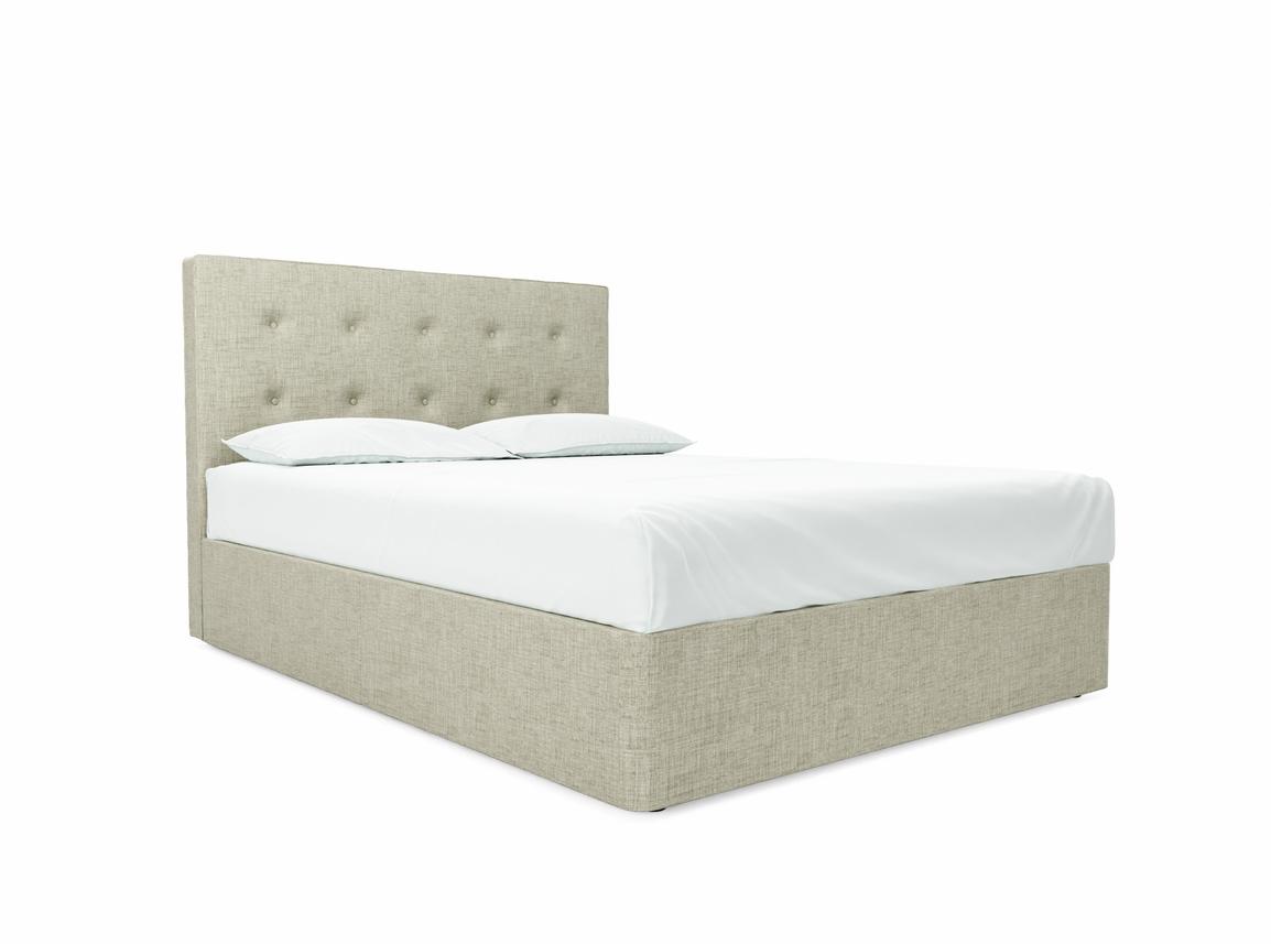 Poppy King Size Divan In Dove fabric