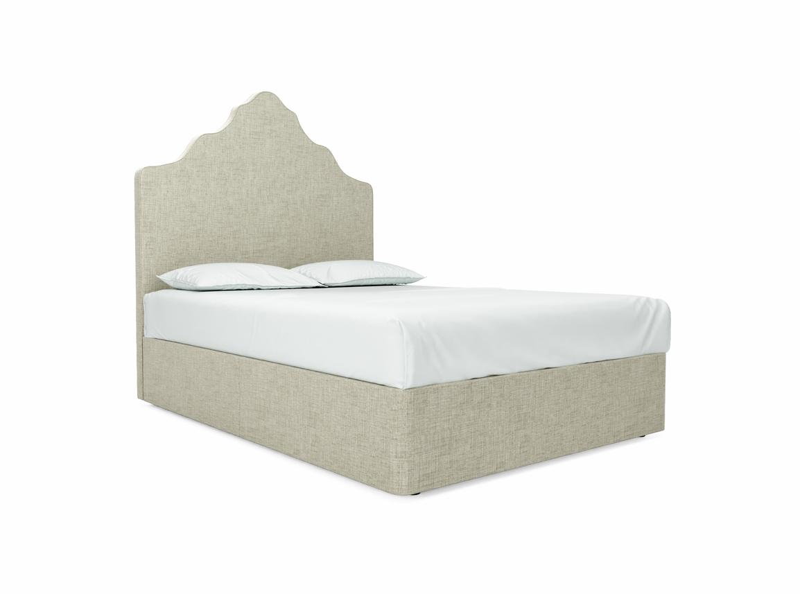 Rose Double Divan In Dove fabric