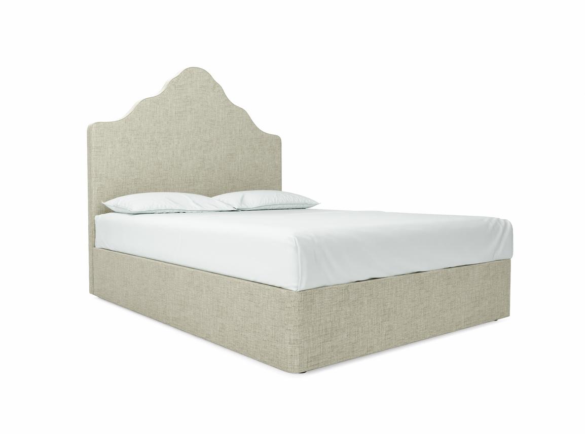 Rose King Size Divan In Dove fabric