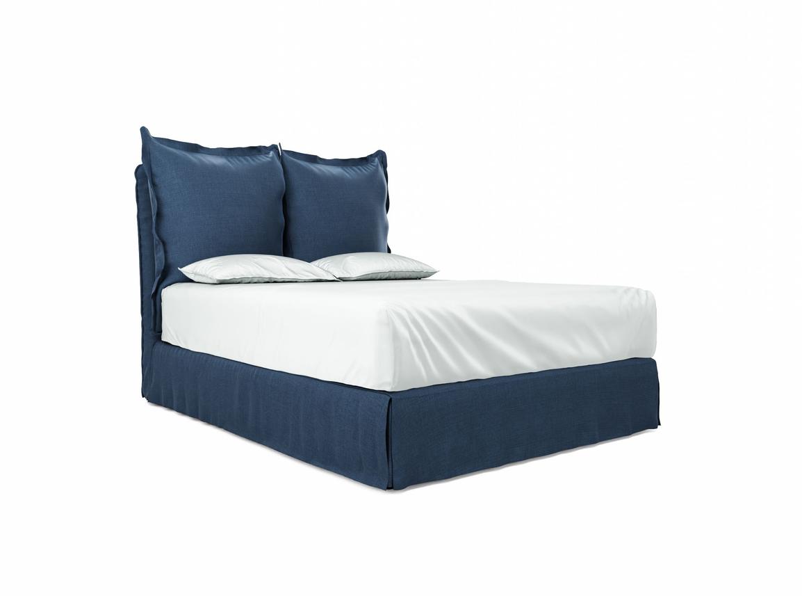 Wisteria Double Divan In Beryl fabric