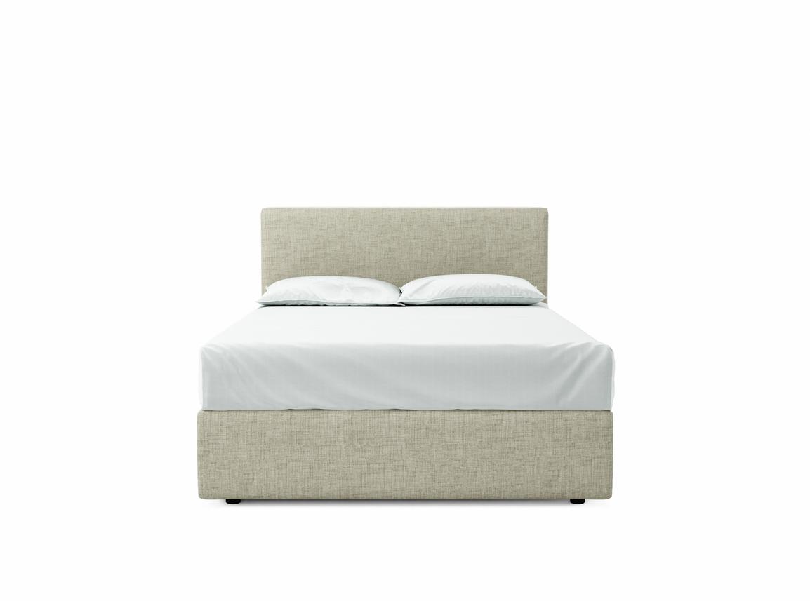 Burdock Double Ottoman In Dove fabric