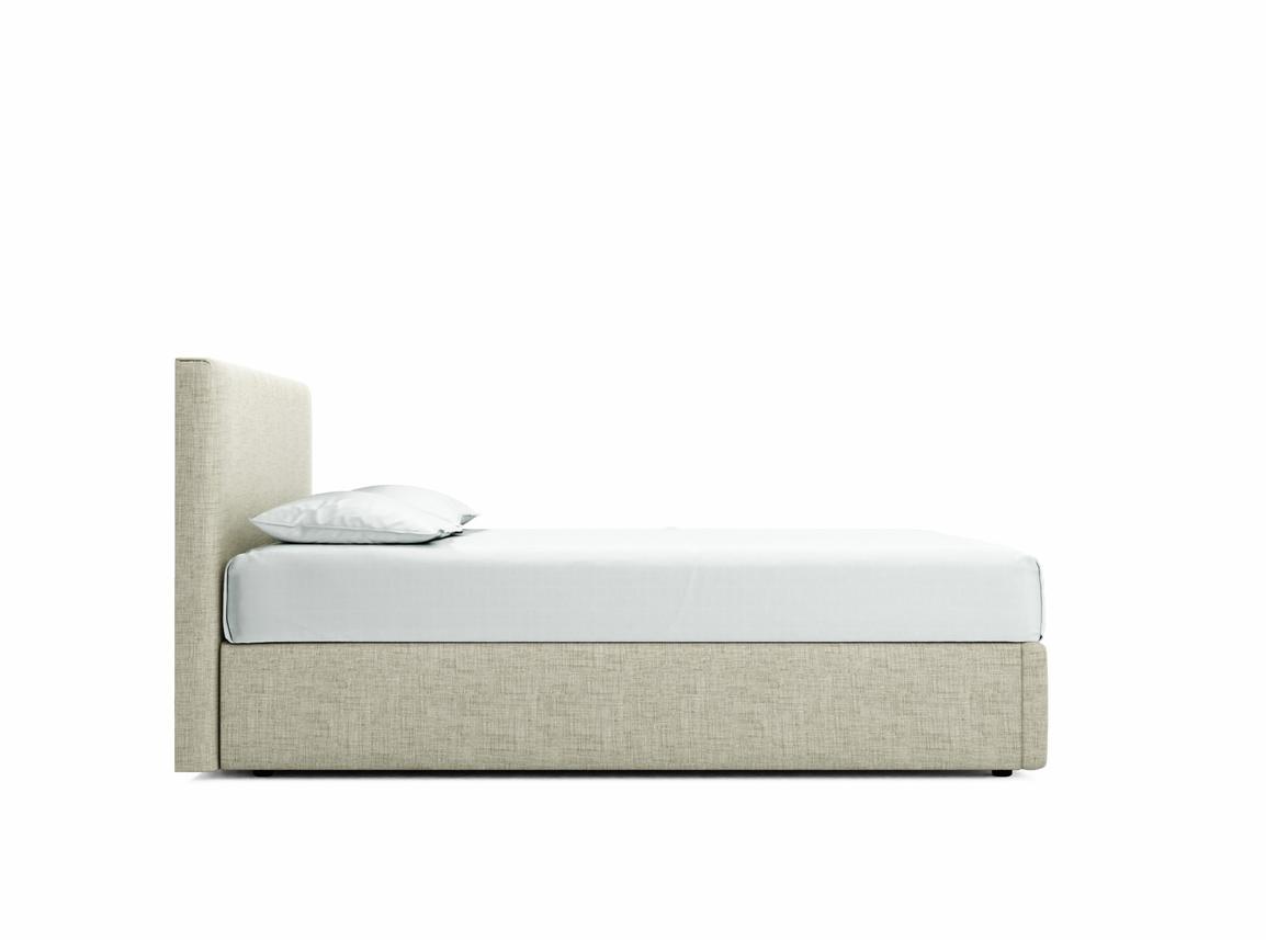 Burdock Double Ottoman In Dove fabric
