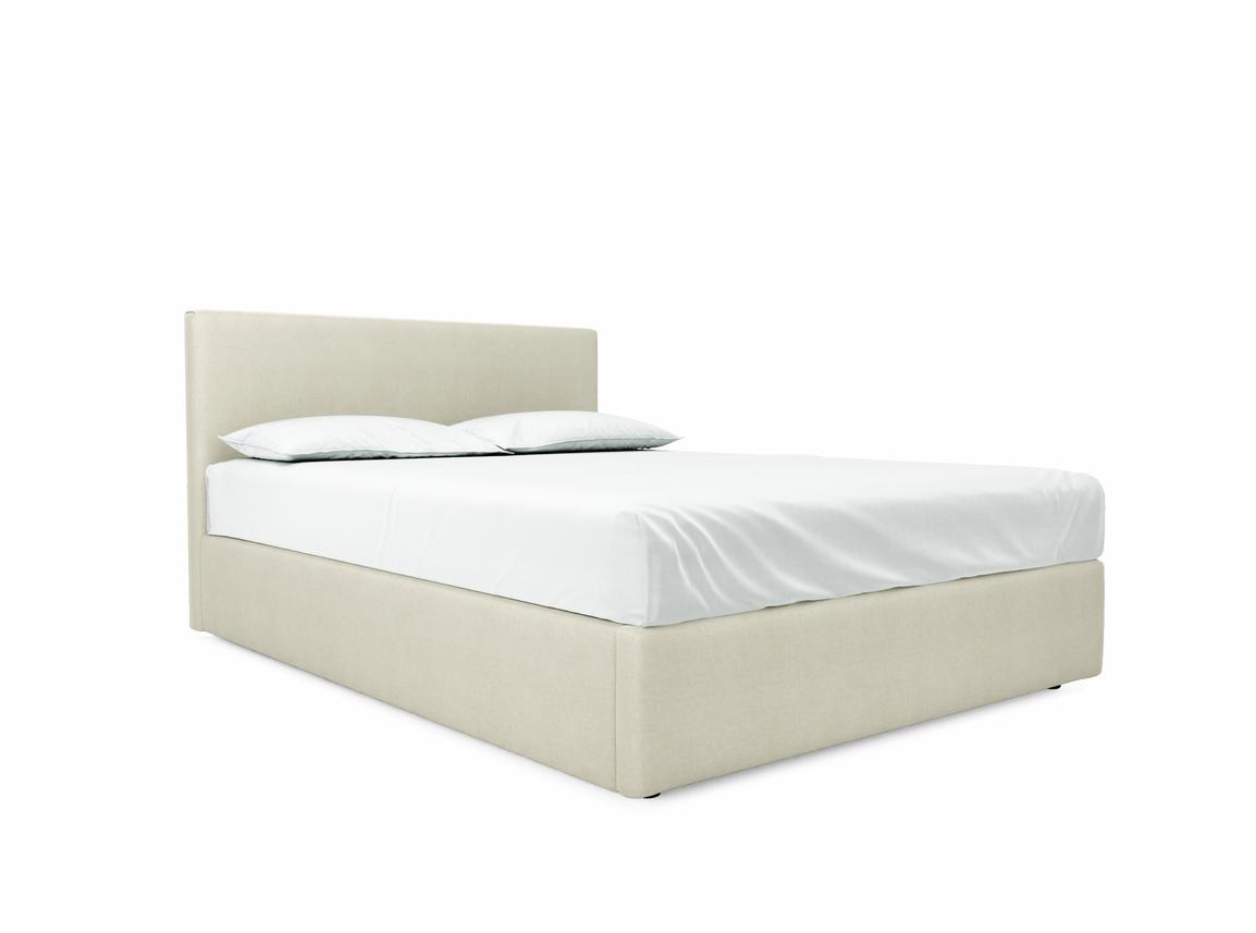Burdock King Size Ottoman In Sand fabric