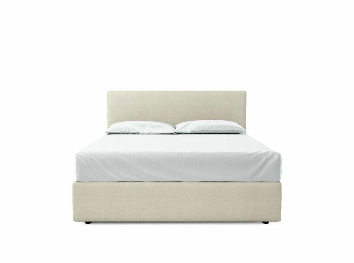 Burdock King Size Ottoman In Sand fabric