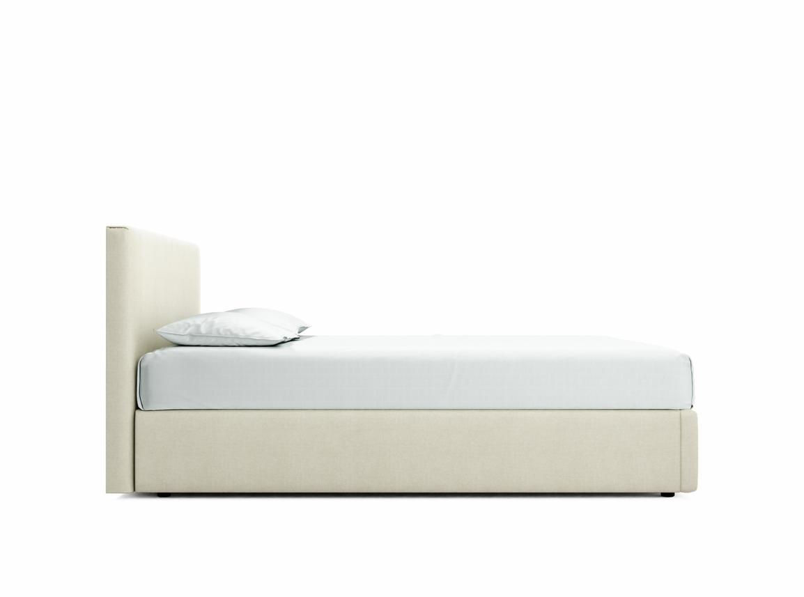 Burdock King Size Ottoman In Sand fabric