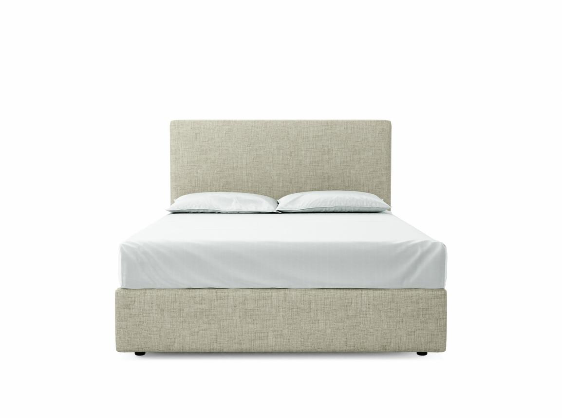 Burdock (Mid) King Size Ottoman In Dove fabric