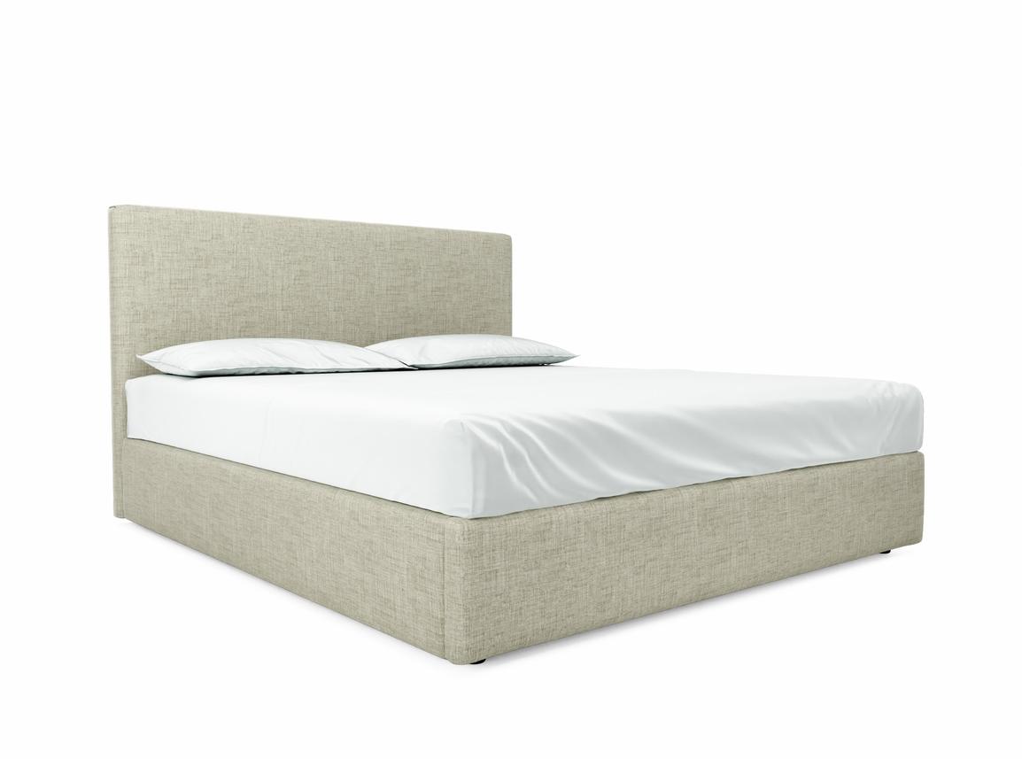 Burdock (Mid) Super King Size Ottoman In Dove fabric