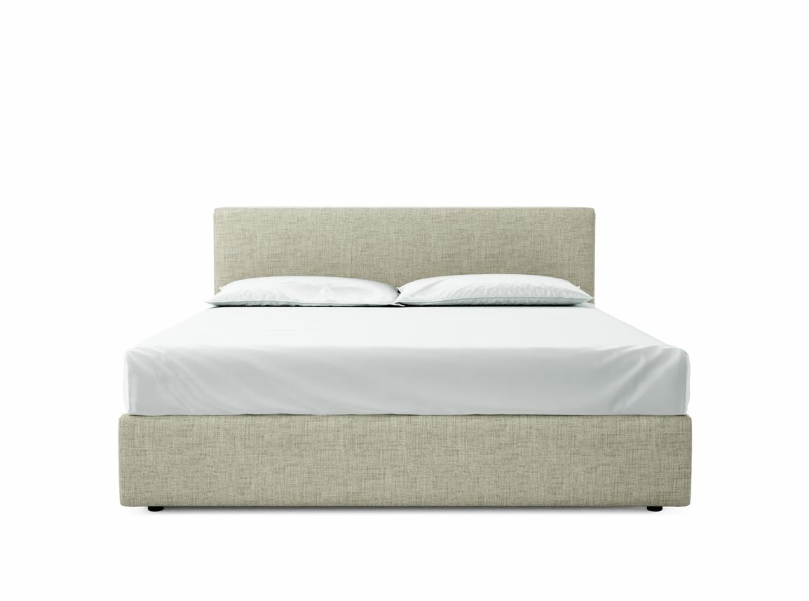 Burdock Super King Size Ottoman In Dove fabric