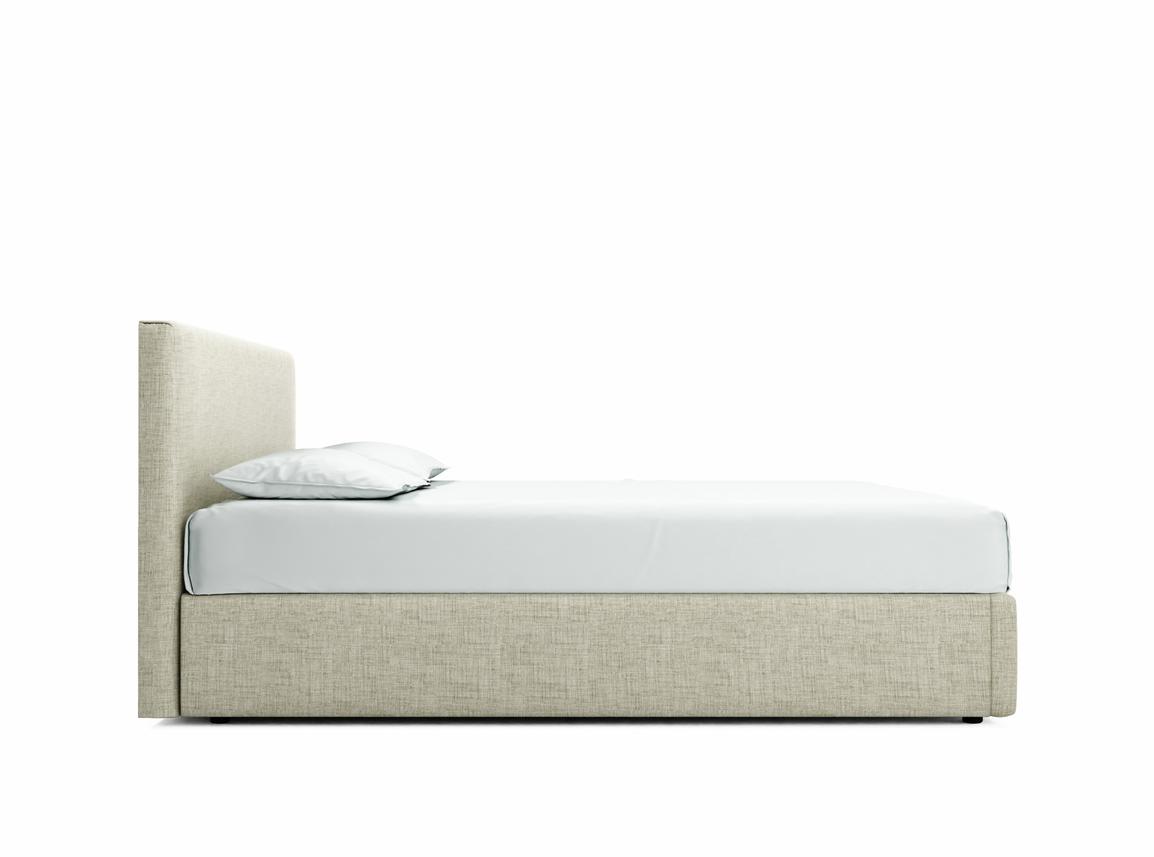 Burdock Super King Size Ottoman In Dove fabric