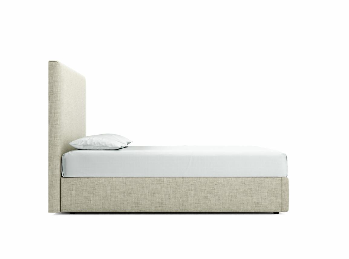 Burdock (Tall) Double Ottoman In Dove fabric