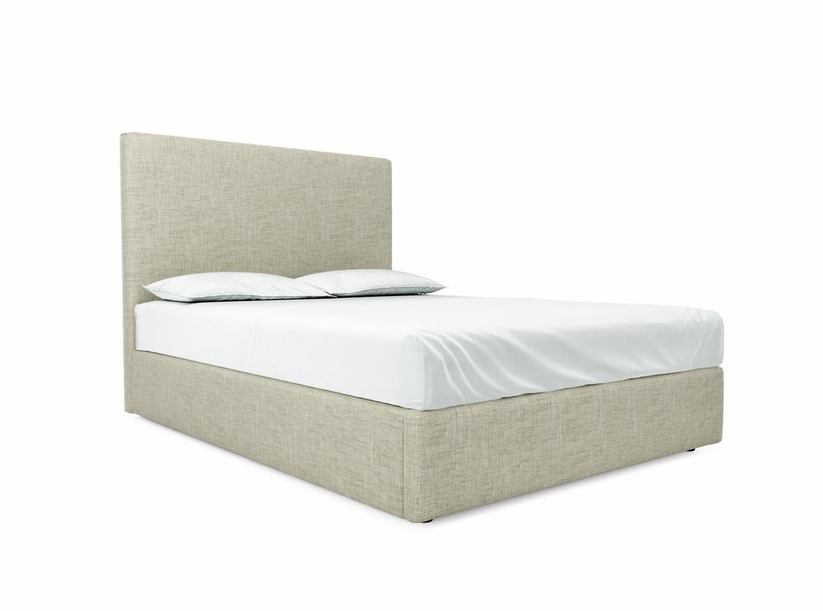 Burdock (Tall) King Size Ottoman In Dove fabric