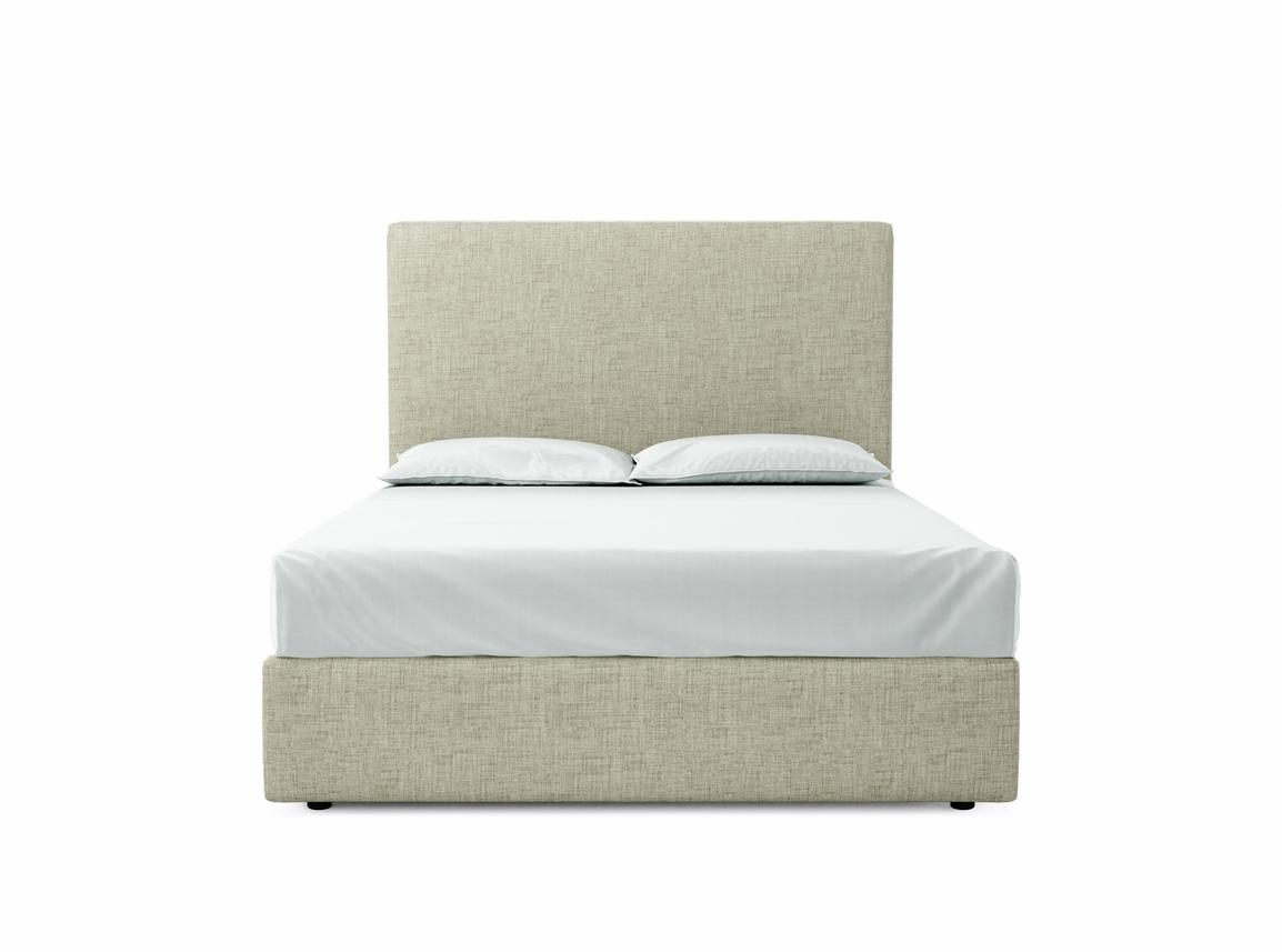 Burdock (Tall) King Size Ottoman In Dove fabric