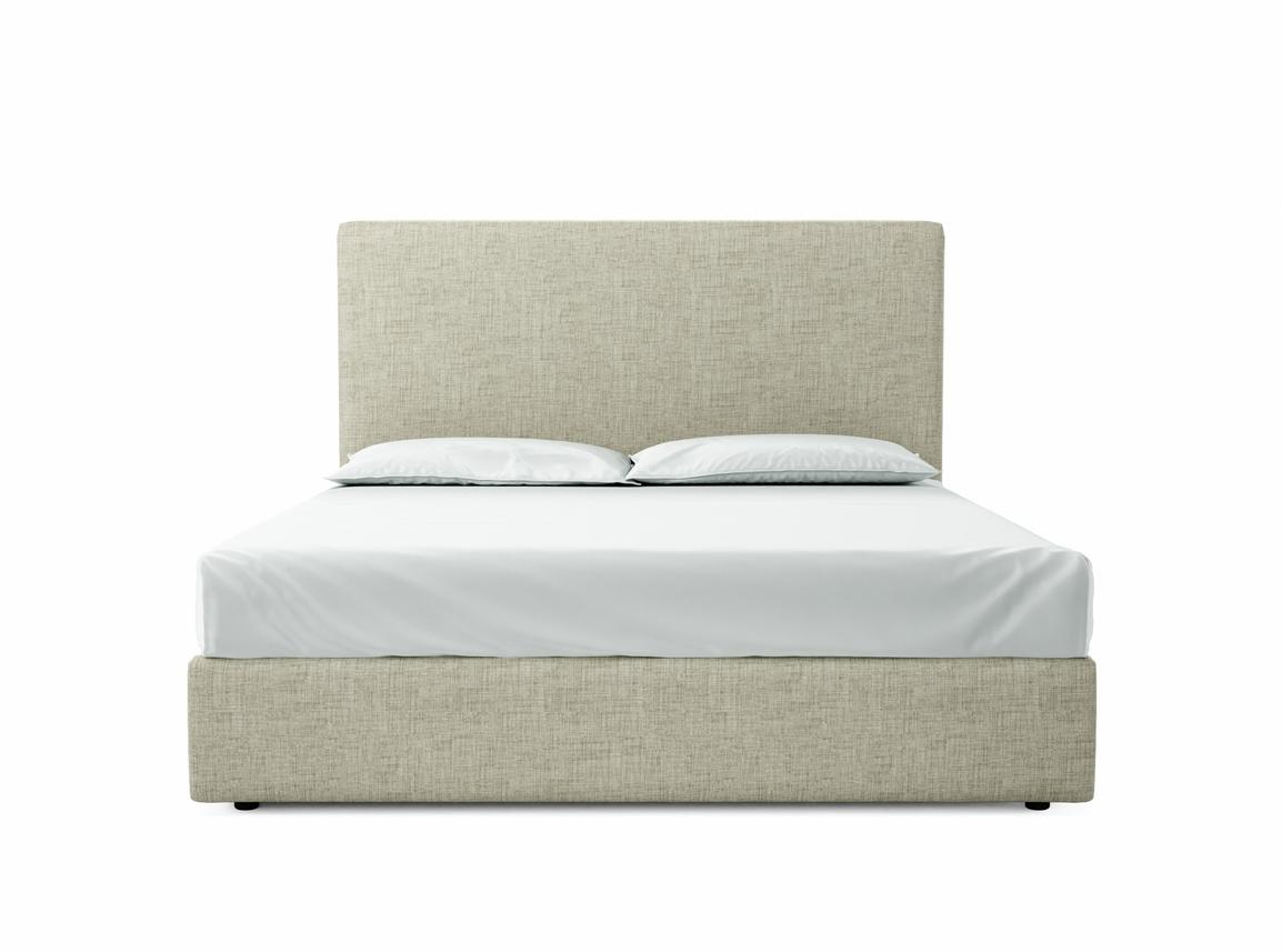 Burdock (Tall) Super King Size Ottoman In Dove fabric